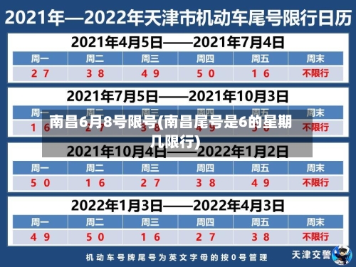 南昌6月8号限号(南昌尾号是6的星期几限行)