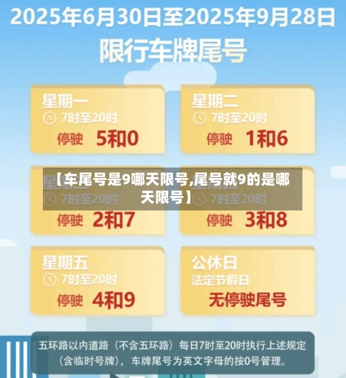 【车尾号是9哪天限号,尾号就9的是哪天限号】-第2张图片