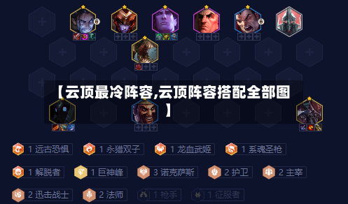 【云顶最冷阵容,云顶阵容搭配全部图】