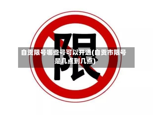 自贡限号哪些号可以开通(自贡市限号是几点到几点)-第3张图片