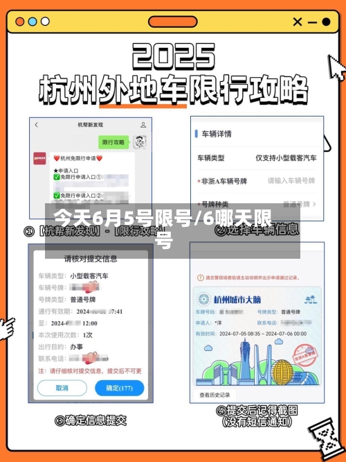 今天6月5号限号/6哪天限号