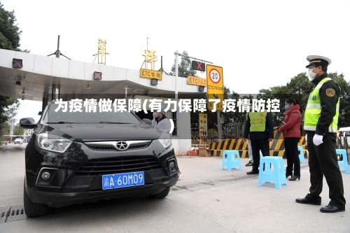 为疫情做保障(有力保障了疫情防控)