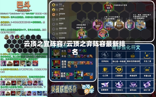 云顶之宜阵容/云顶之弈阵容最新排名