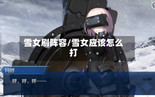 雪女刷阵容/雪女应该怎么打