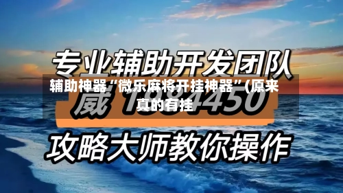 辅助神器“微乐麻将开挂神器”(原来真的有挂-第3张图片