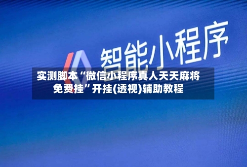 实测脚本“微信小程序真人天天麻将免费挂”开挂(透视)辅助教程-第2张图片