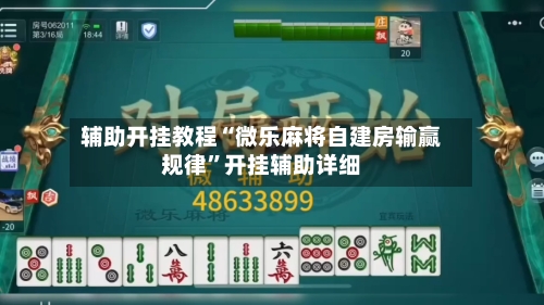 辅助开挂教程“微乐麻将自建房输赢规律”开挂辅助详细-第3张图片