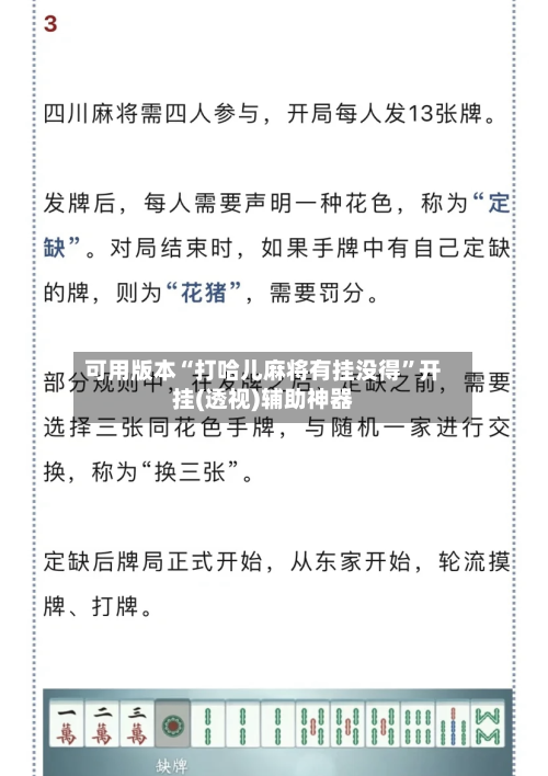 可用版本“打哈儿麻将有挂没得”开挂(透视)辅助神器-第2张图片