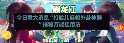 今日重大消息“打哈儿麻将外卦神器”揭秘万能挂用法-第2张图片