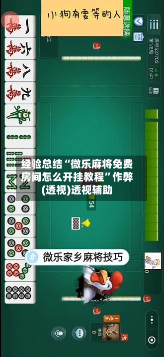 经验总结“微乐麻将免费房间怎么开挂教程”作弊(透视)透视辅助-第2张图片