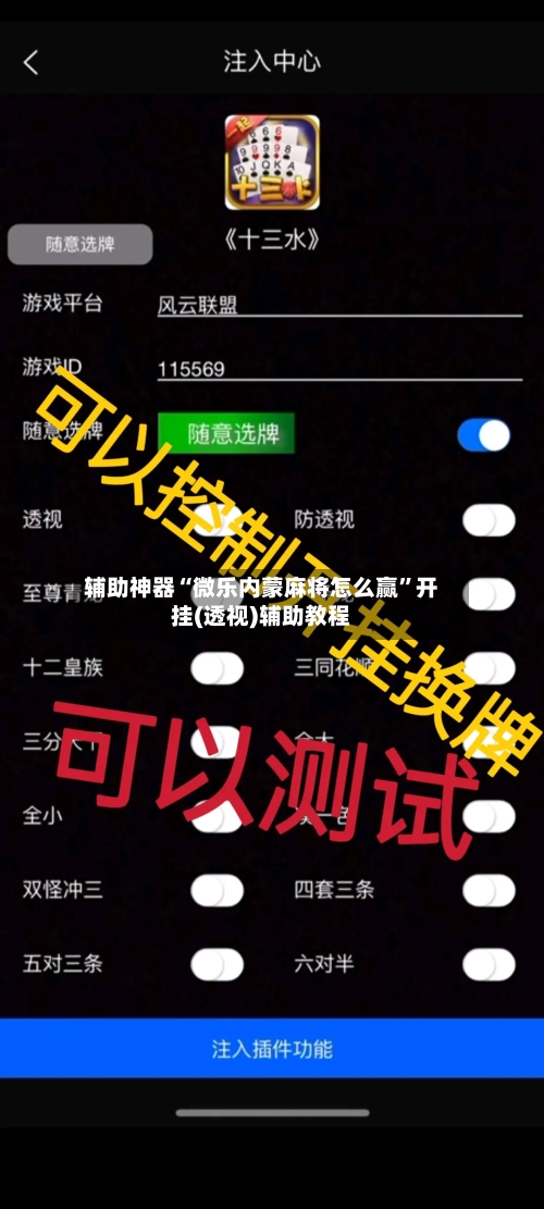辅助神器“微乐内蒙麻将怎么赢”开挂(透视)辅助教程-第3张图片