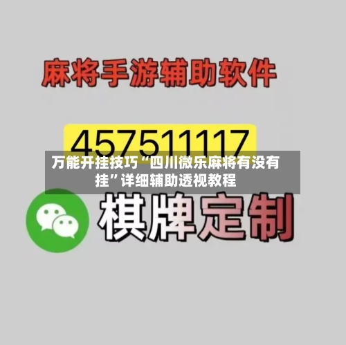 万能开挂技巧“四川微乐麻将有没有挂”详细辅助透视教程-第2张图片
