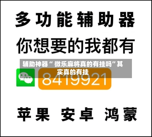 辅助神器“ 微乐麻将真的有挂吗”其实真的有挂