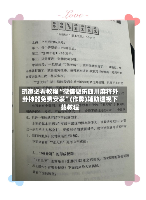 玩家必看教程“微信微乐四川麻将外卦神器免费安装”(作弊)辅助透视下载教程-第2张图片