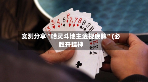 实测分享“哈灵斗地主透视底牌	”(必胜开挂神-第2张图片