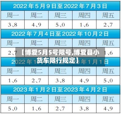 【博爱5月5号限号,博爱县小货车限行规定】-第2张图片