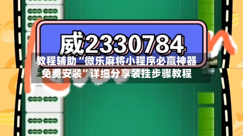 教程辅助“微乐麻将小程序必赢神器免费安装”详细分享装挂步骤教程-第2张图片