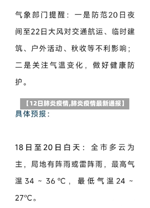 【12日肺炎疫情,肺炎疫情最新通报】-第3张图片