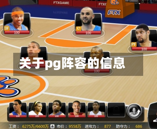 关于pg阵容的信息-第2张图片