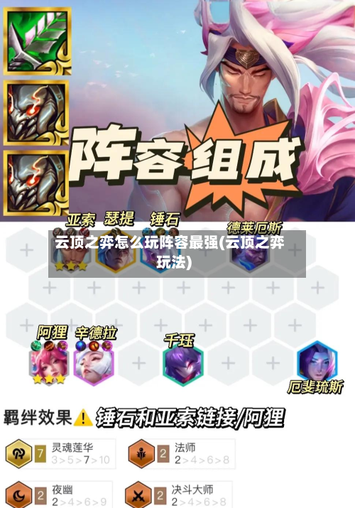 云顶之弈怎么玩阵容最强(云顶之弈玩法)