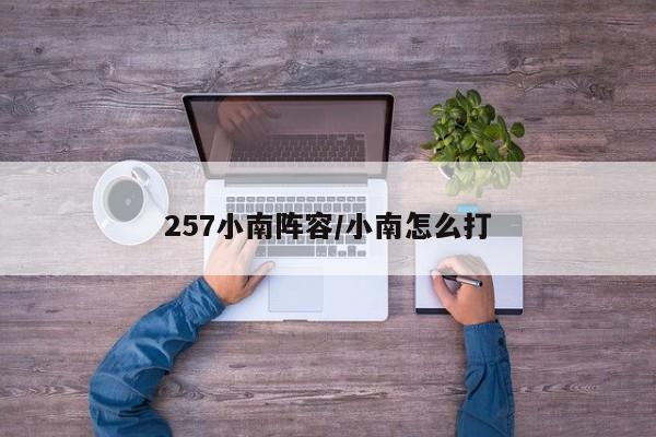 257小南阵容/小南怎么打